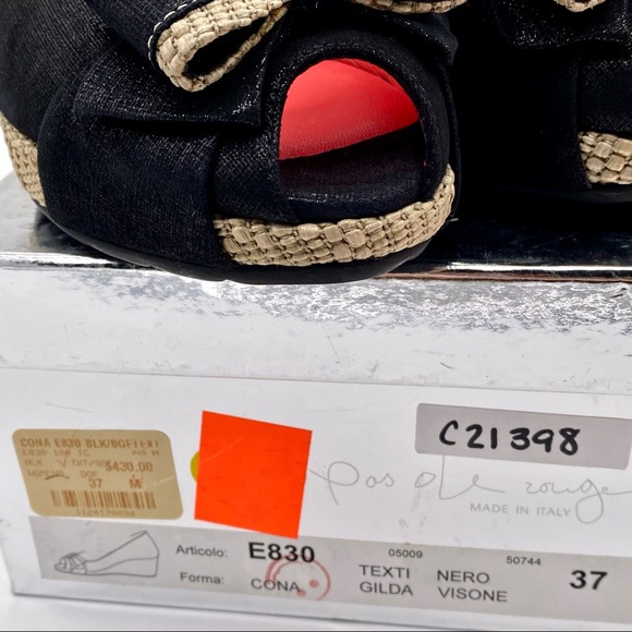 NIB Pas de Rouge Cona Wedge Heels, 37 - Picture 14 of 15